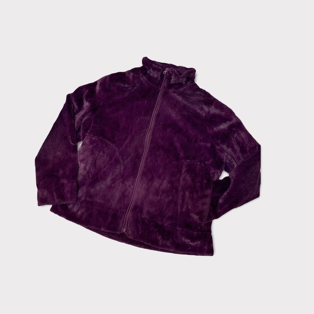 Great Cavalier by St. Paul Faux Fur purple bomber style jacket Size XL